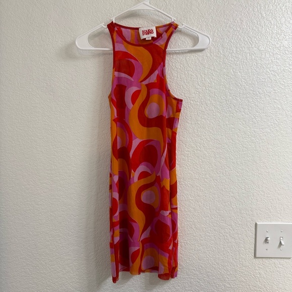 Solid & Striped The Garcelle Dress Cherry Multi Size XS - Picture 2 of 5